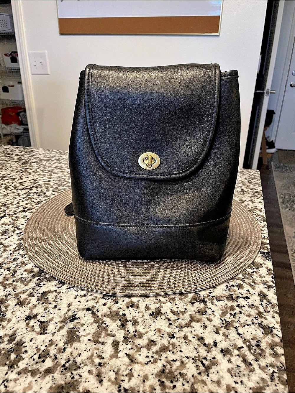 Black Vintage Coach Daypack 9960